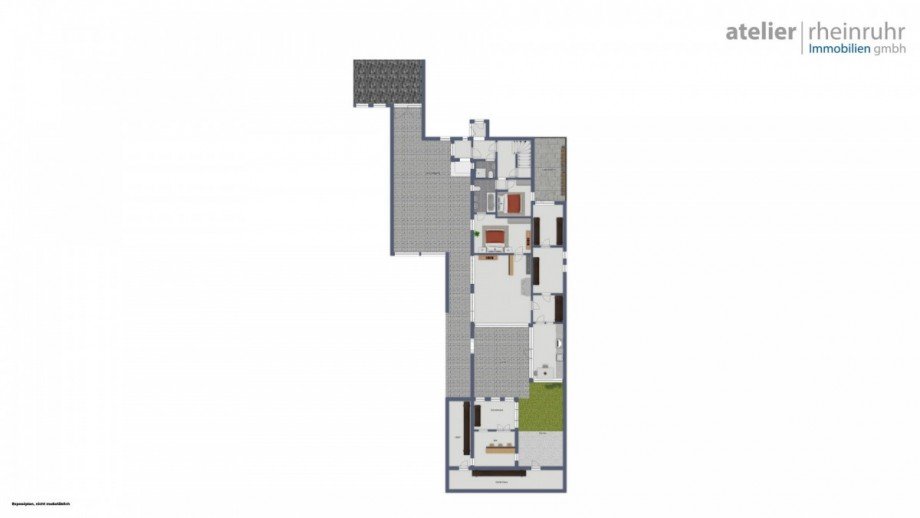 Grundriss Erdgeschoss Doppelhaush�lfte Moers