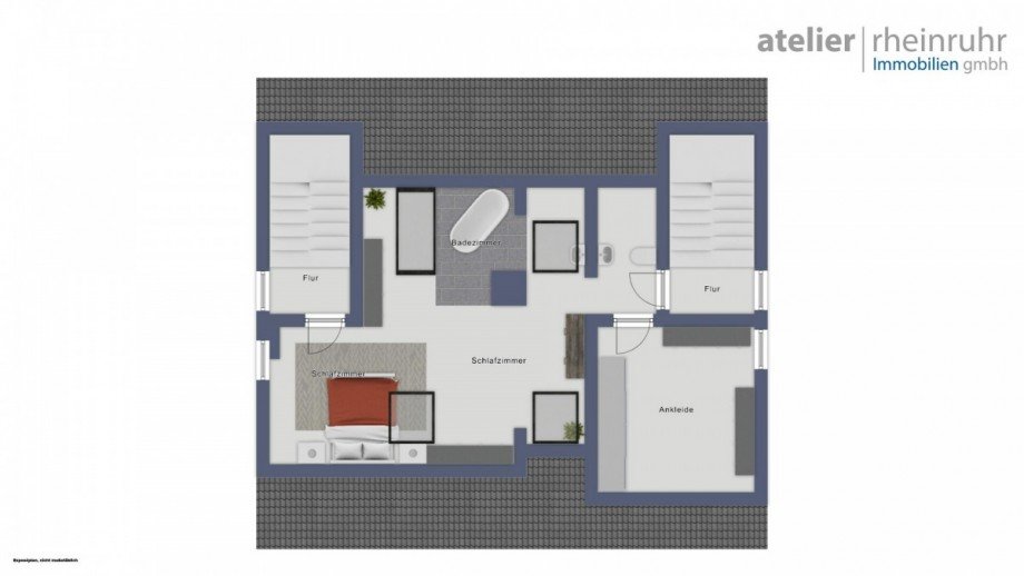 Grundriss Dachgeschoss Zweifamilienhaus Oberhausen