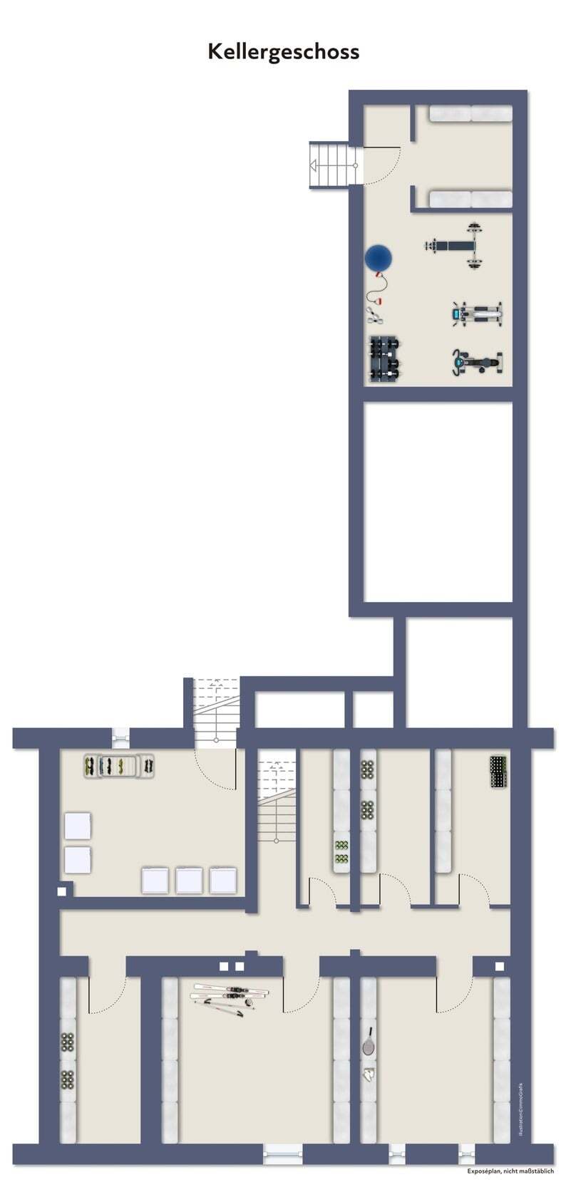 Grundriss KG Mehrfamilienhaus Oberhausen