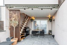 Dachterrasse Luxuri�ses Wohnen: traumhafte Maisonette-Wohnung �ber den D�chern von Oberhausen