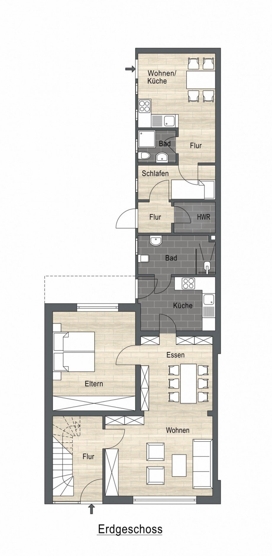 Erdgeschoss Einfamilienhaus Bocholt
