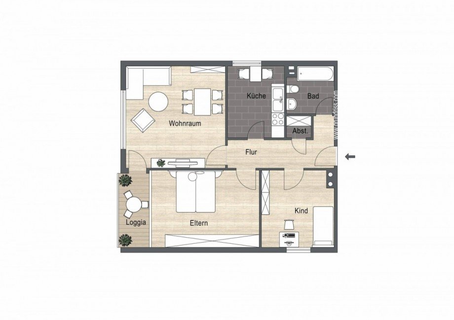 Grundriss Etagenwohnung Duisburg