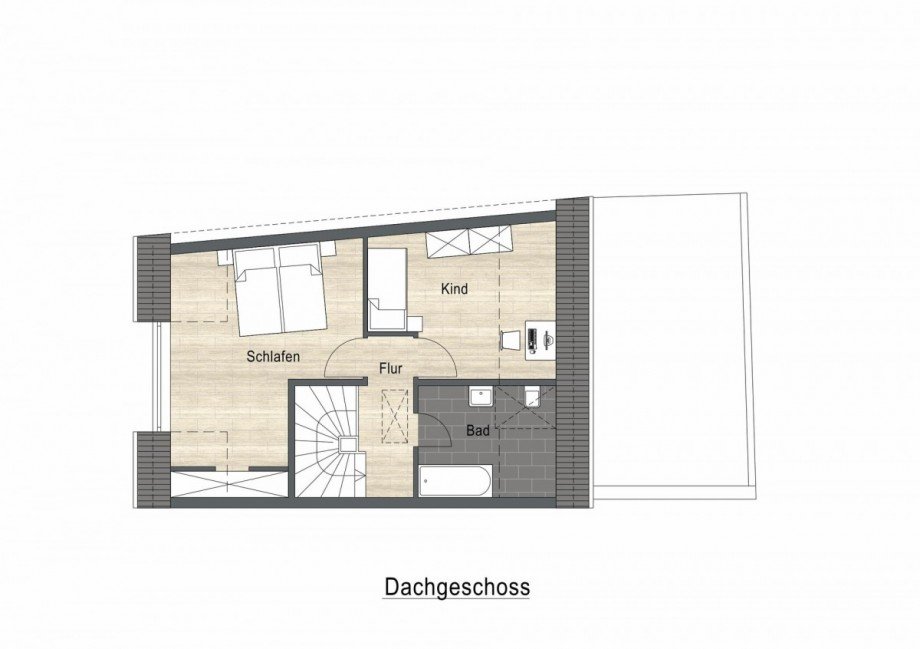 Grundriss DG Maisonettewohnung Dinslaken