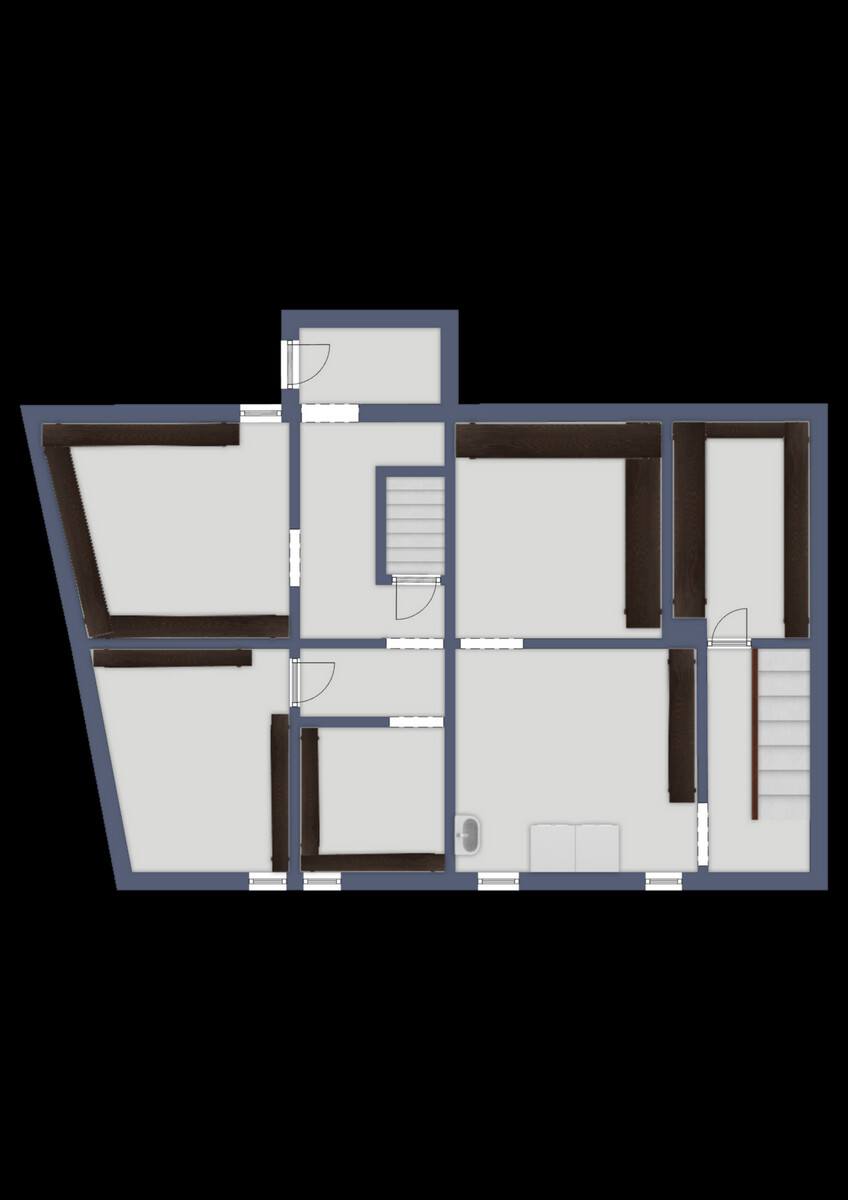 Grundriss Kellergeschoss Reihenmittelhaus Duisburg