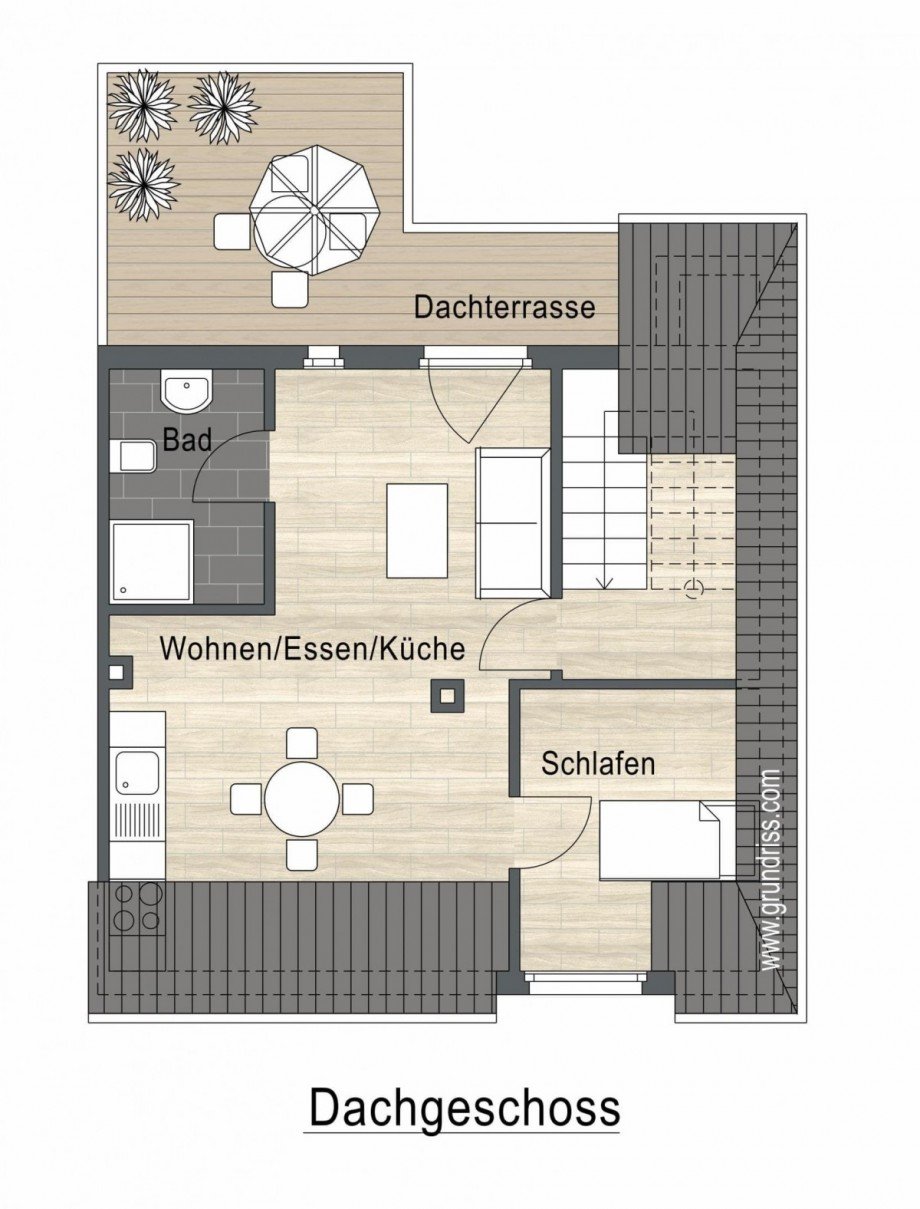 Grundriss DG Mehrfamilienhaus Dinslaken