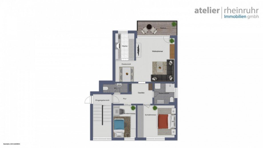 Grundriss Erdgeschosswohnung Oberhausen