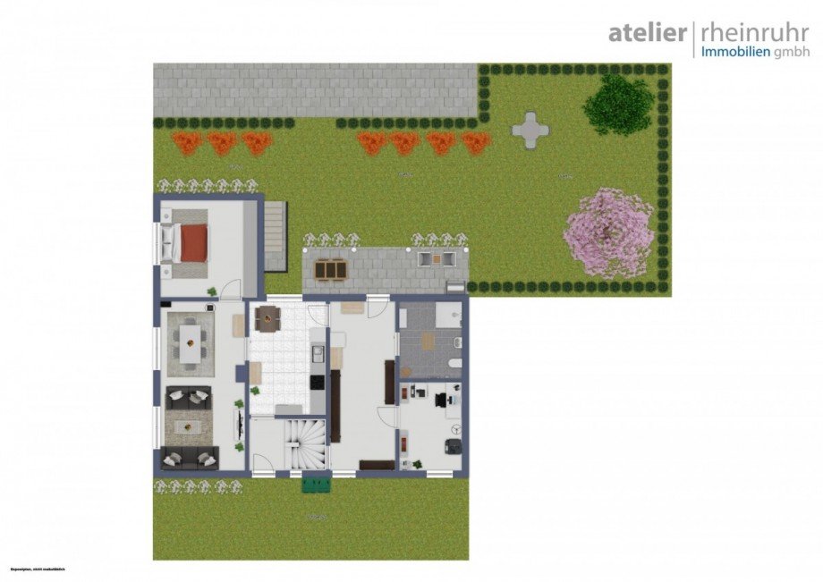Grundriss Erdgeschoss Bauernhaus Krefeld / H�ls