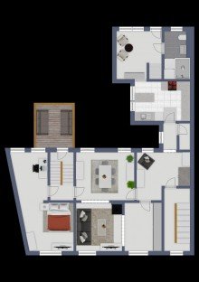 Grundriss Obergeschoss Gro�z�giges Mehrgenerationenhaus mit Traumgarten in Duisburg-R�ttgersbach