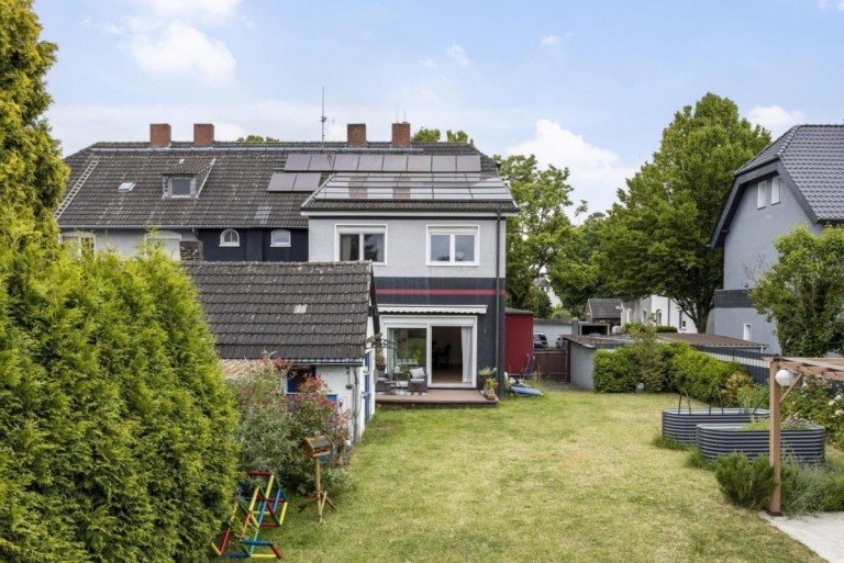 R�ckansicht Gladbeck - Gladbeck Doppelhaush�lfte Alt-Rentfort: DHH mit vielen M�glichkeiten
