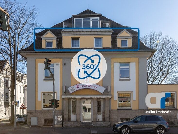 Front Oberhausen Etagenwohnung Gepflegte 2 Zimmer-Wohnung im Oberhausener Marienviertel